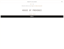 Tablet Screenshot of houseofprovence.co.uk